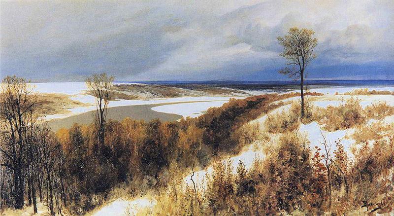 Vasiliy Polenov Early Snow Norge oil painting art